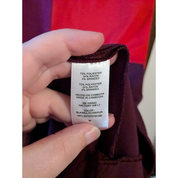 4/$12 Narciso Rodriguez Medium Color Block Knit Dress - Picture 5 of 6